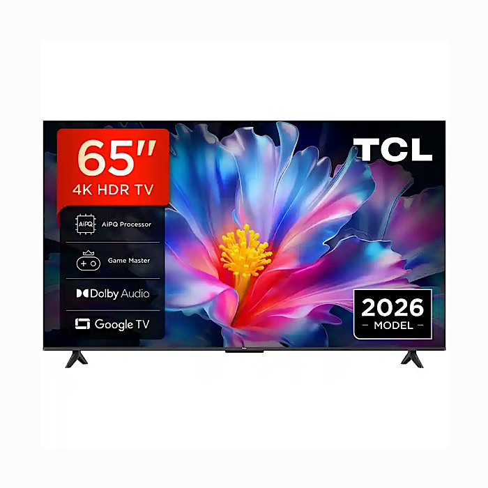 TCL 65 Inch 4K Metallic Bezel-less Design Smart Google 2026 TV 65P6L