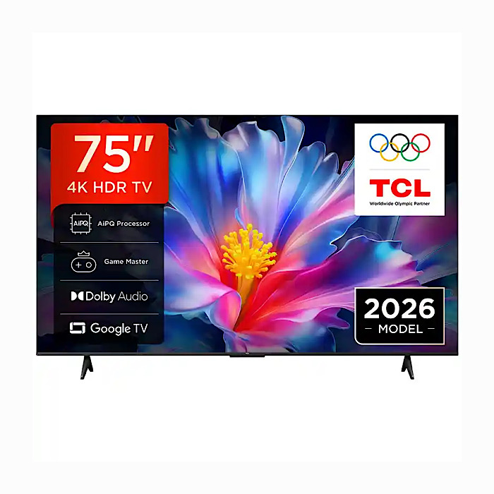 TCL 75 Inch Smart 4k UHD Android Google 2026 Television 75P6L