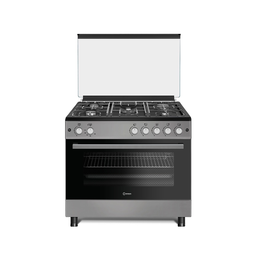 Sigma 5 Burner 90x60cm Gas Cooker with Oven & Grill SGC-F9060G-S