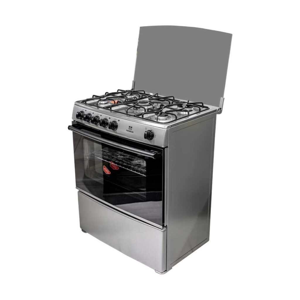 Nasco 5 Burner 90x60 Gas Cooker with Oven & Grill - NASGC-AMG80S